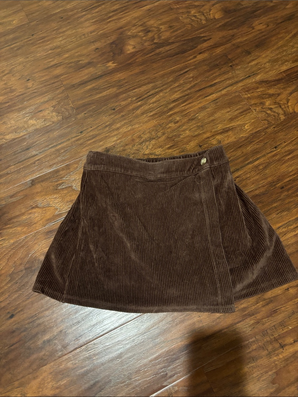 abercrombie kids Brown Button-Front A-Line Mini Skirt